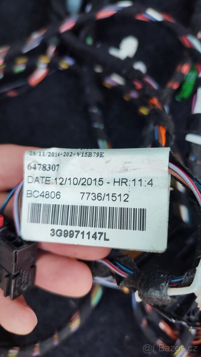 Kabelový svazek pod kameru VW Passat B8 - 2