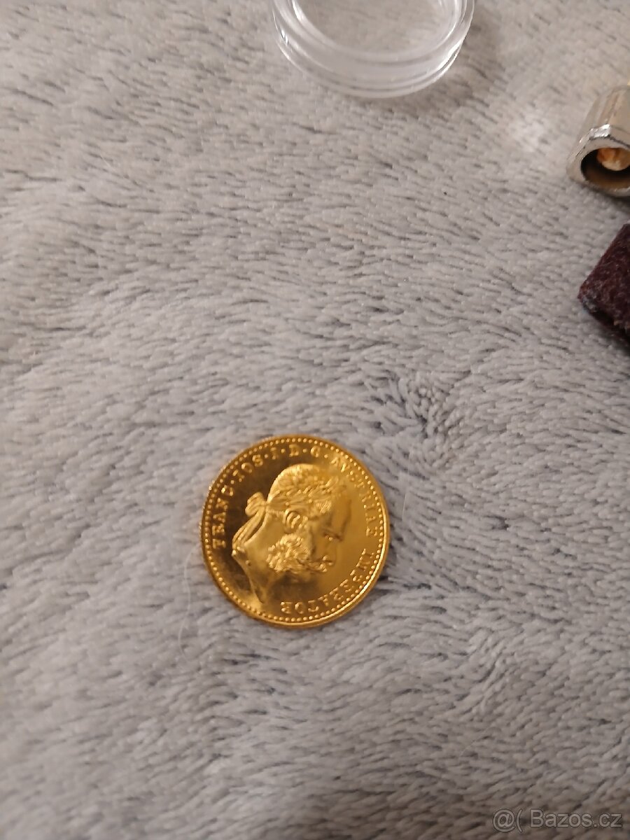 Zlatá mince Franz Josef 1915 - 2