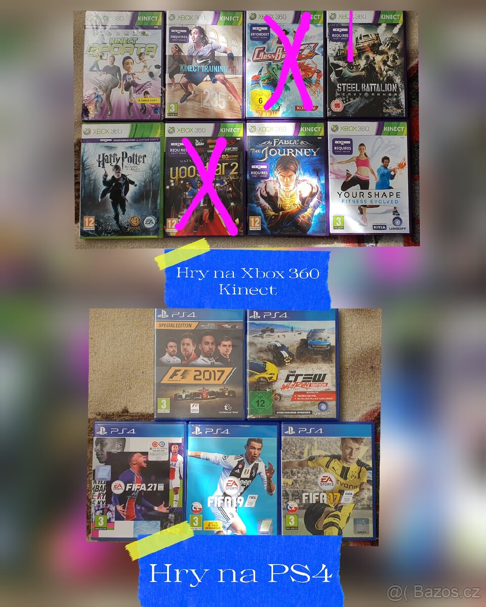 Hry na xbox 360 a hry na ps4 - 2
