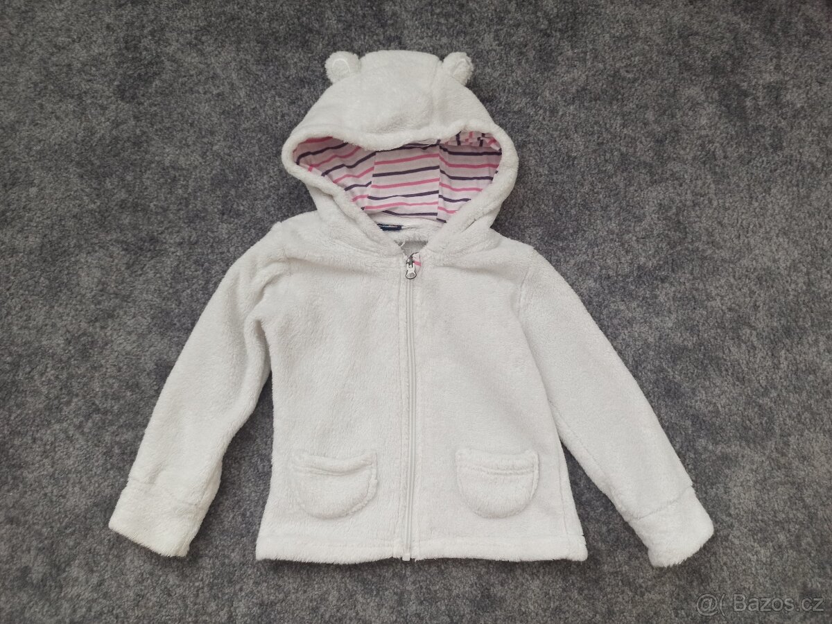 Bílá mikina vel. 86/92 - 2