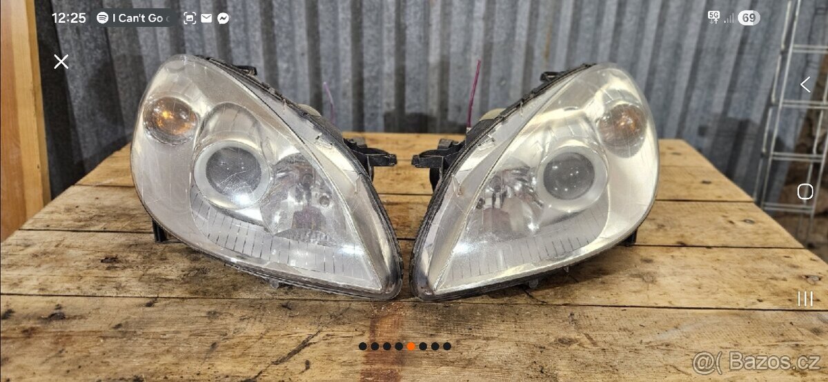 Mercedes B180 2008 přední světla - 2