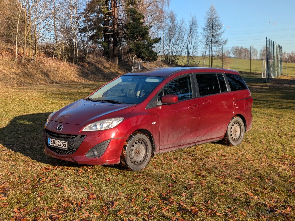 Mazda 5 • 2011 • 1.8 benzín • 195 000 km • 7 míst • nová STK - 2