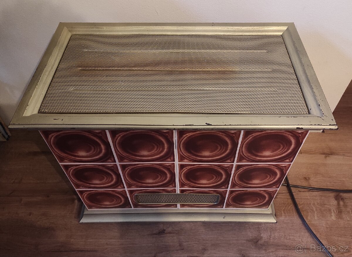 Stylový elektrický přímotop na kolečkách - 2