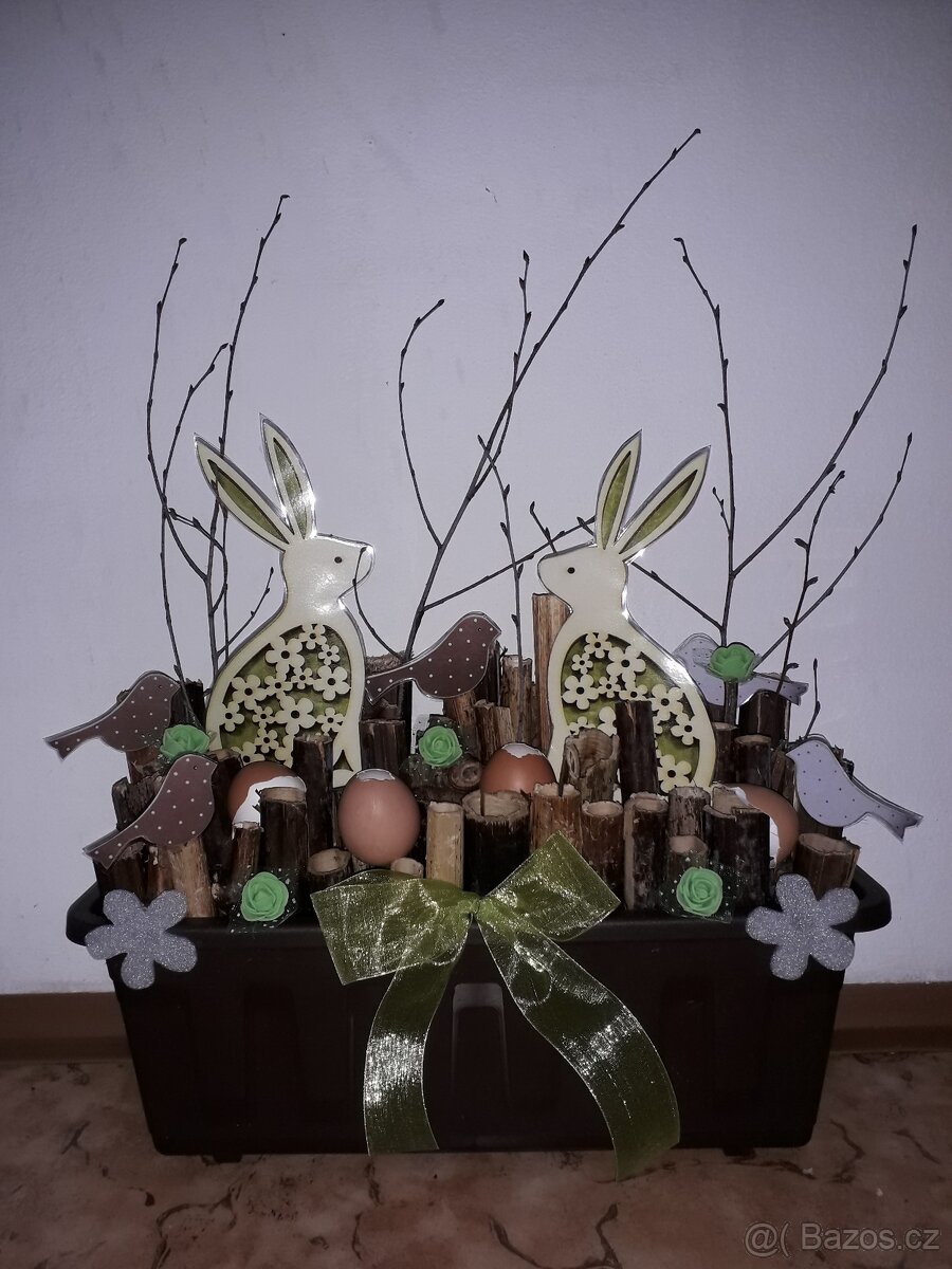 TRUHLÍKY VELIKONOČNÍ NA OKNA - 2