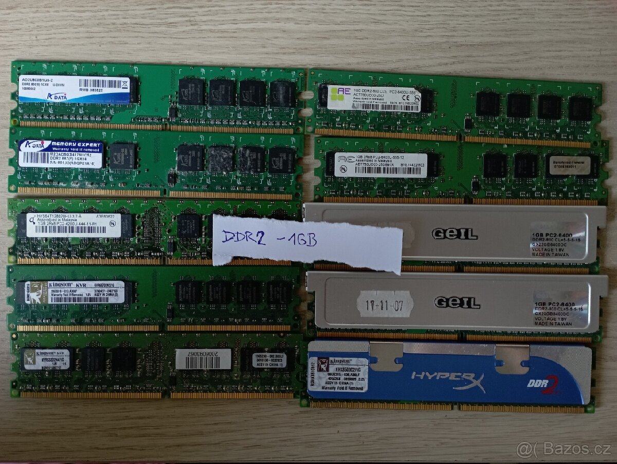 RAM paměti - 2