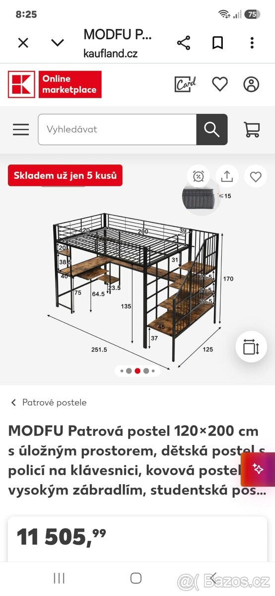 Patrová postel - 2