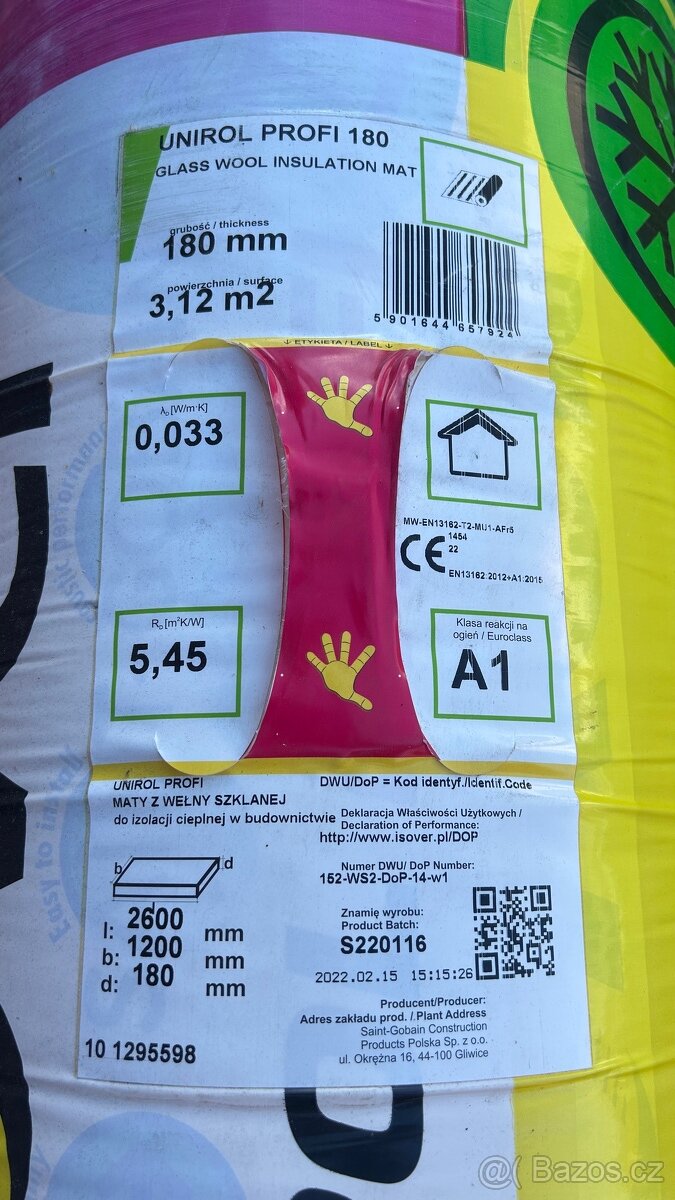 Isover Unirol Profi 200mm , 180mm - 2