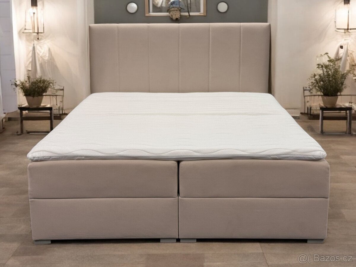 Nove Manželské postele 180/200 béžový - 2