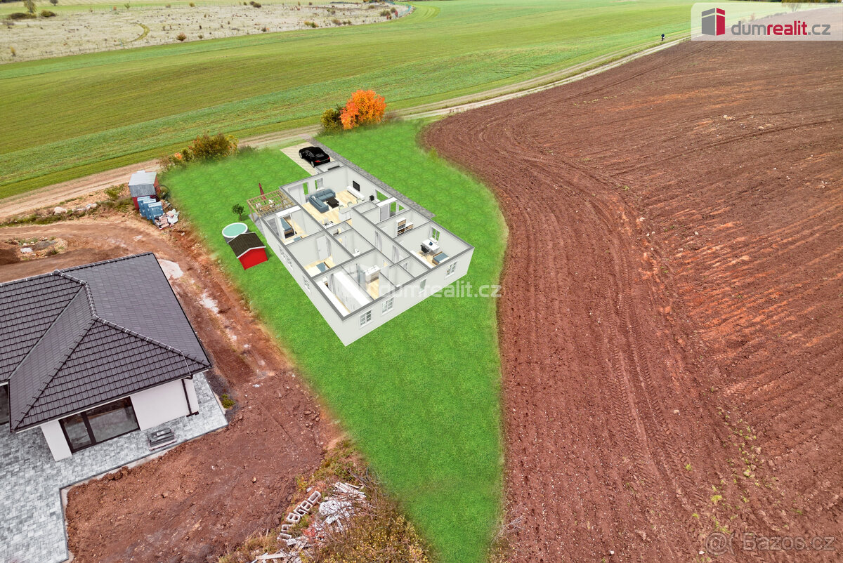 Stavební pozemek 1427 m2, Mezirolí, Nová Role - 2