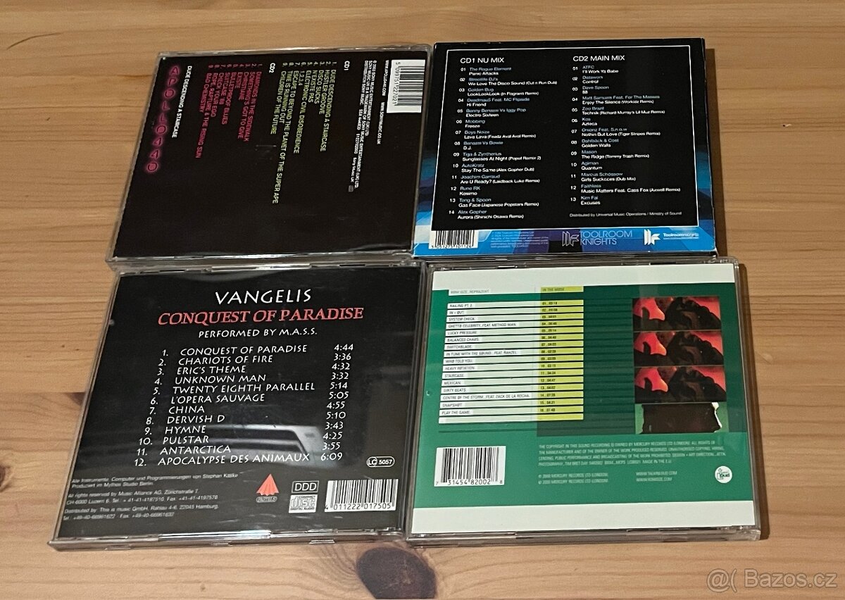 CD s elektronickou muzikou: Apollo 440, Roni Size..od stovky - 2