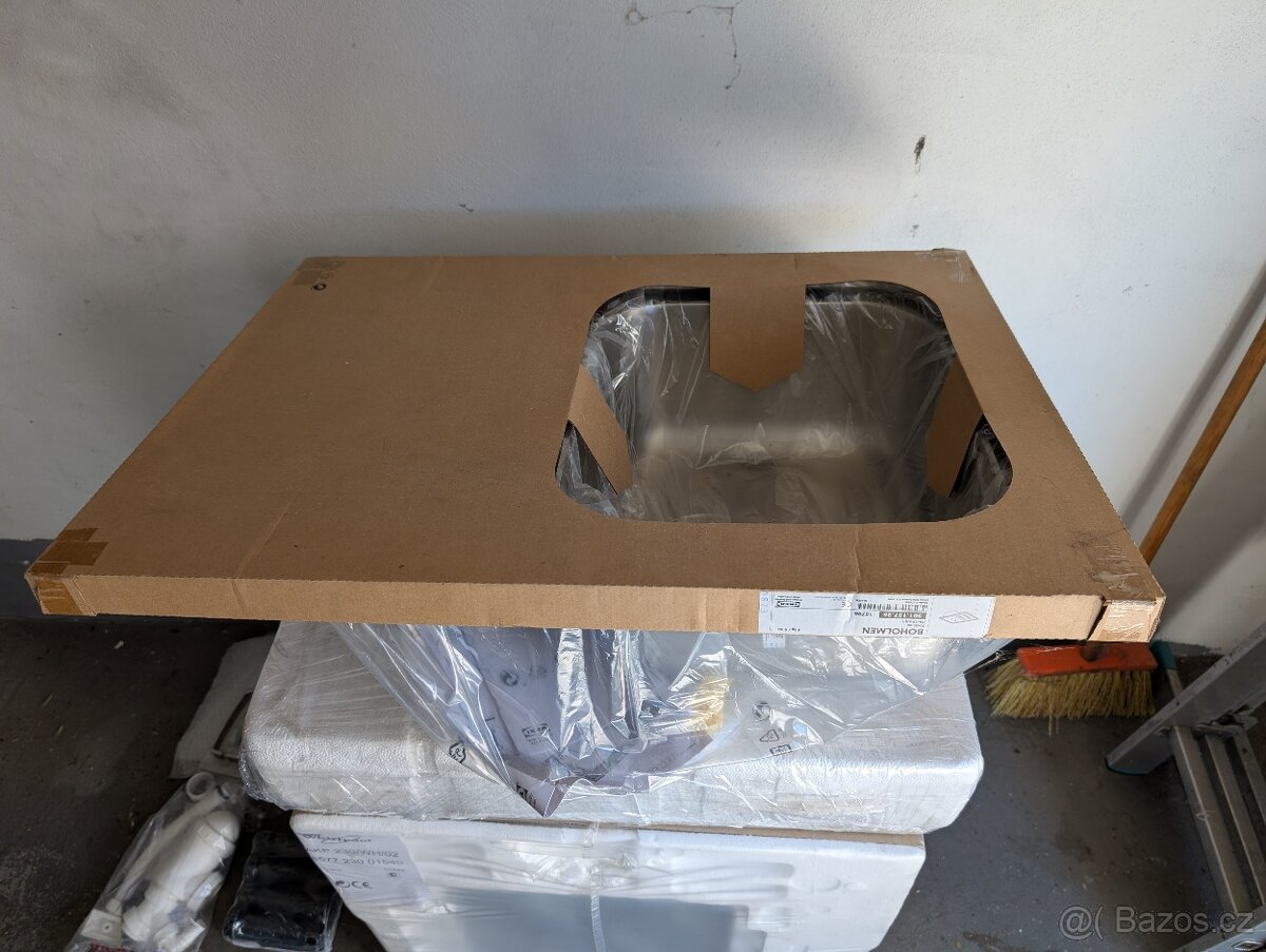 Boholmen nerezový dřez 70x50 -nový - 2