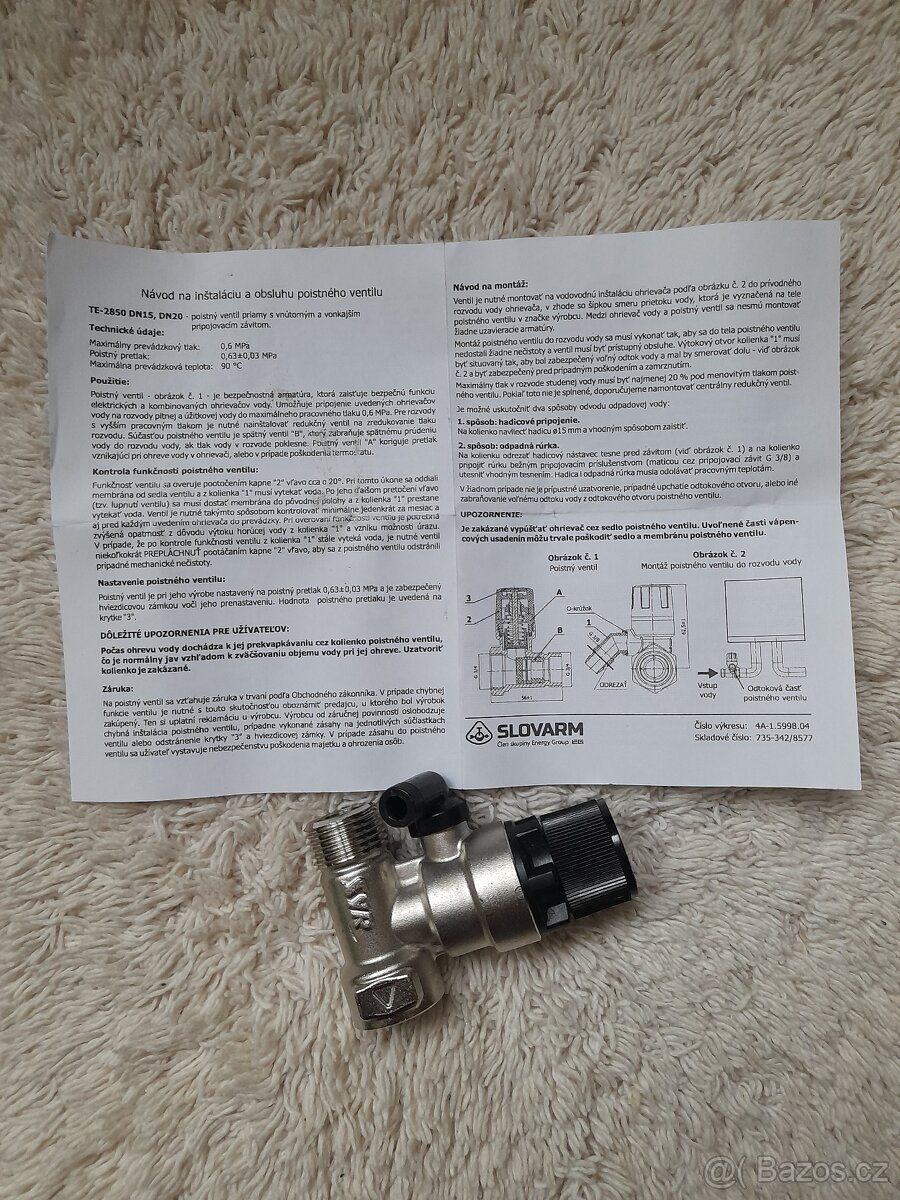 NOVÝ pojistný ventil - 2