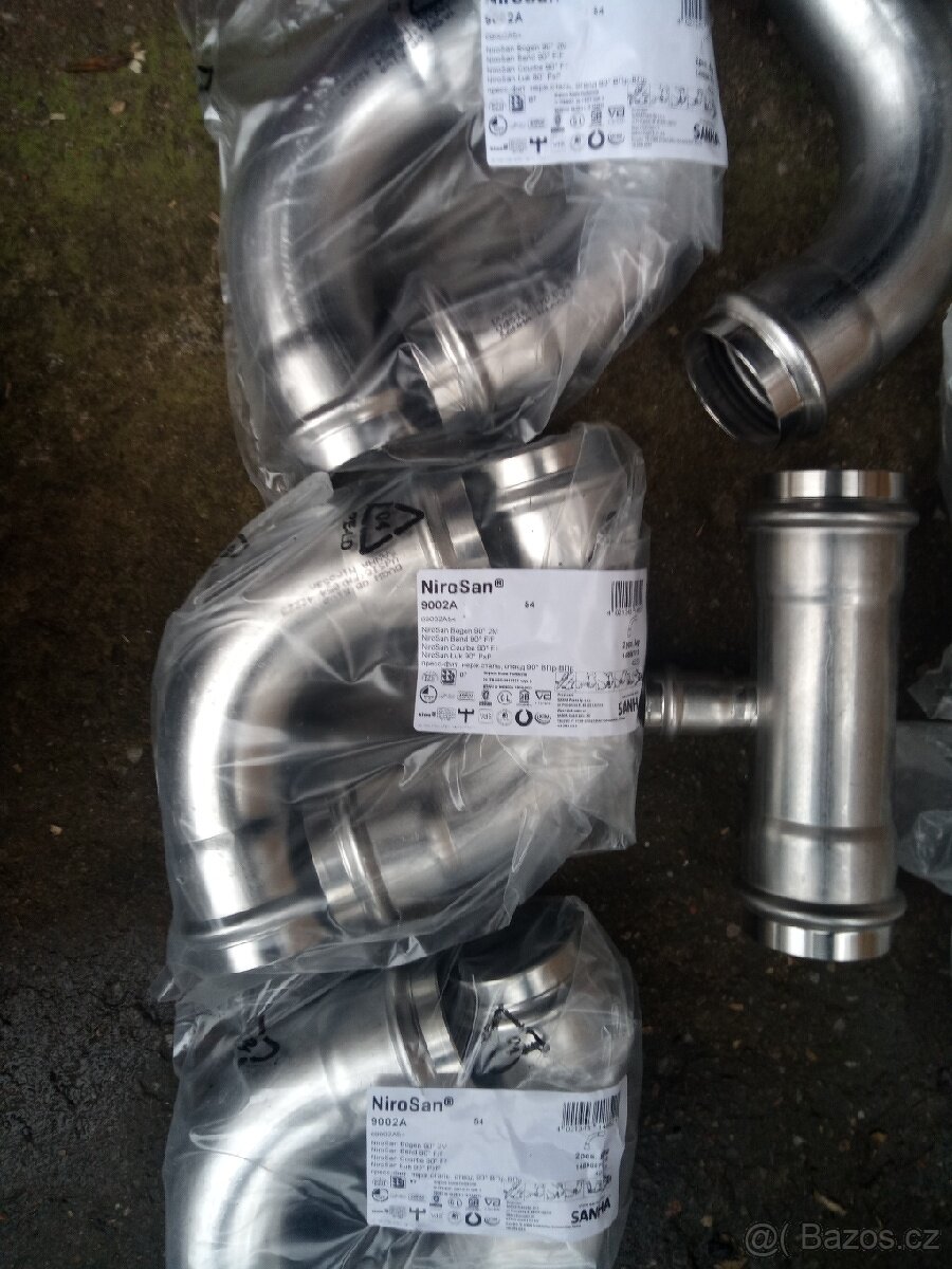 Lisovací nerez tvarovky Nirosan,mosazné a CU tvarovky - 2