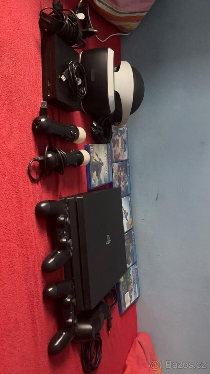 Prodám komplet PS4 pro i s virtuálními brýlemi - 2