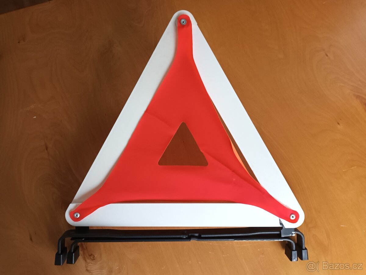 Výstražný trojúhelník s podstavcem 43 cm (těžký, stabilní) - 2