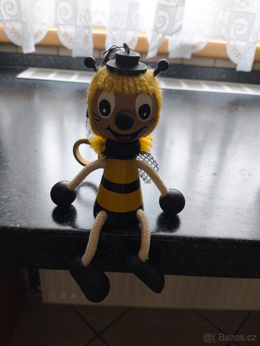 Dřevěná hračka na priužině - 2