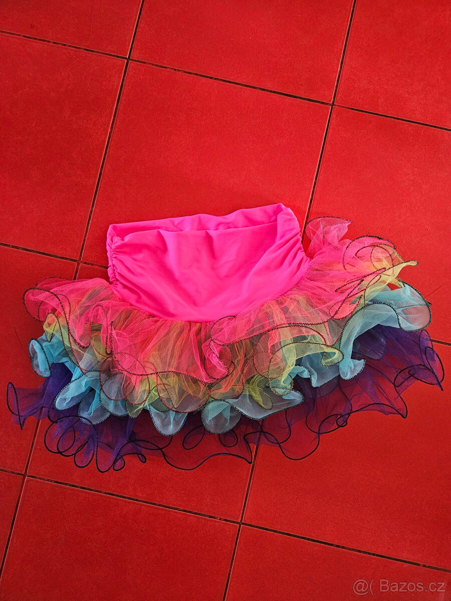 mažoretkový kostým barevný - 2