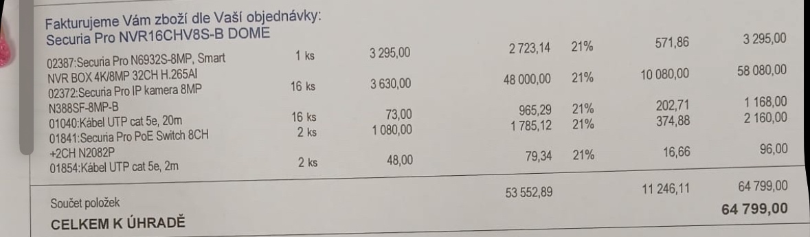 Zabezpečovací systém SecuriaPro - 2