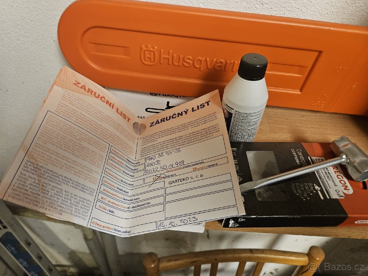 Prodám novou motorovou pilu Husqarna 450 - 2