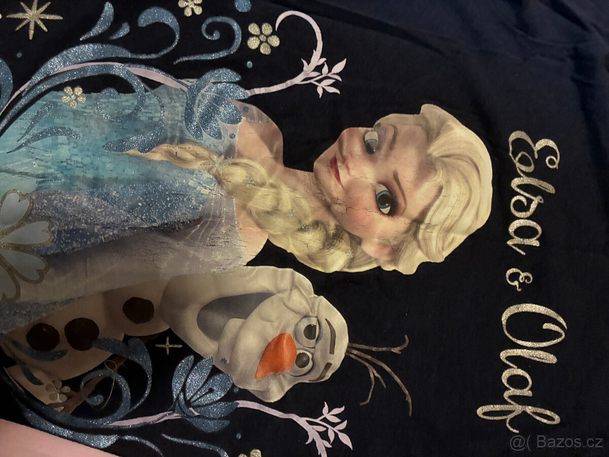 2 x tričko Frozen vel. 122/128 H&M - 2