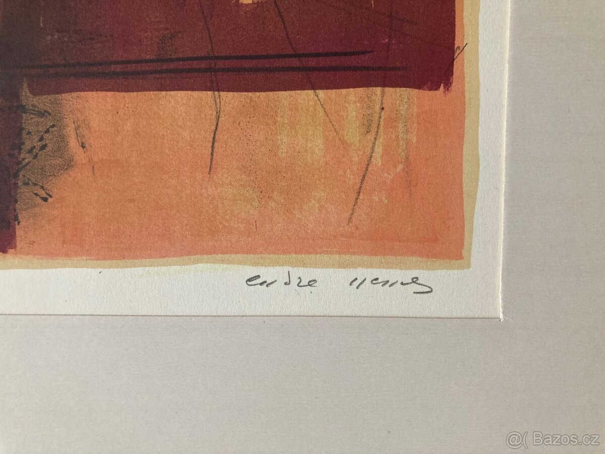 Endre Nemes - Abstrakcia I., litografia, 1953 - 2