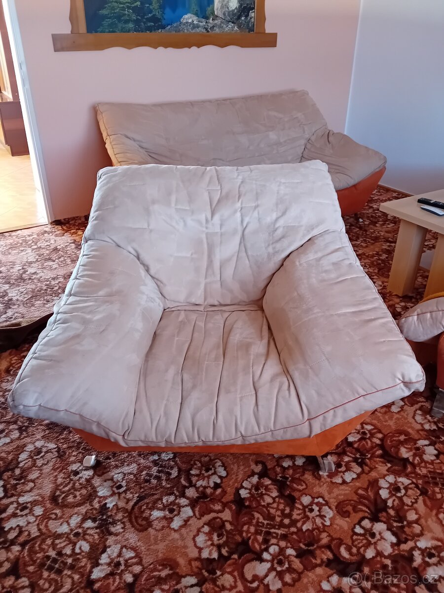 Sedací kožená souprava - 2