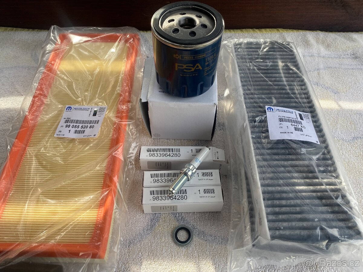 FILTRY + MOTORÝ OLEJ 1.2 PURETECH - 2