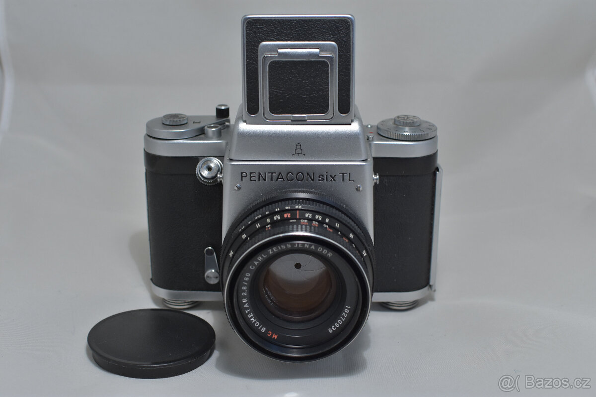 PENTACON SIX TL + MC BIOMETAR 80/2,8 + ŠACHTA. - 2