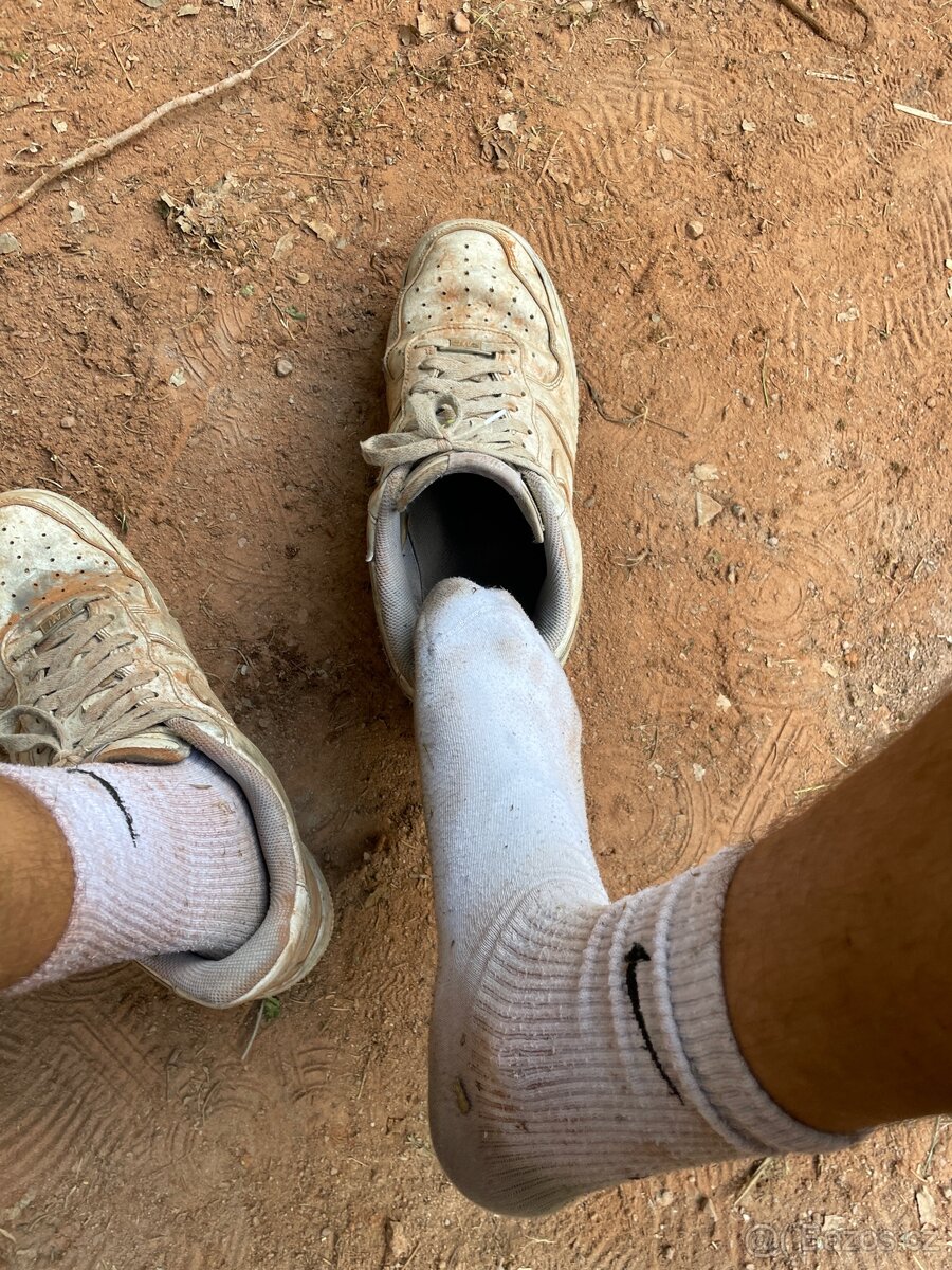 Použité ponožky bílé Nike - 2