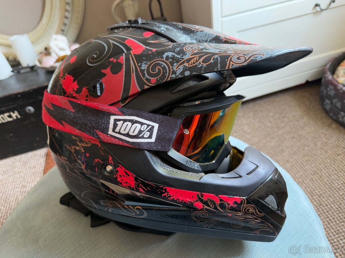 Helma max Templar + brýle 100%