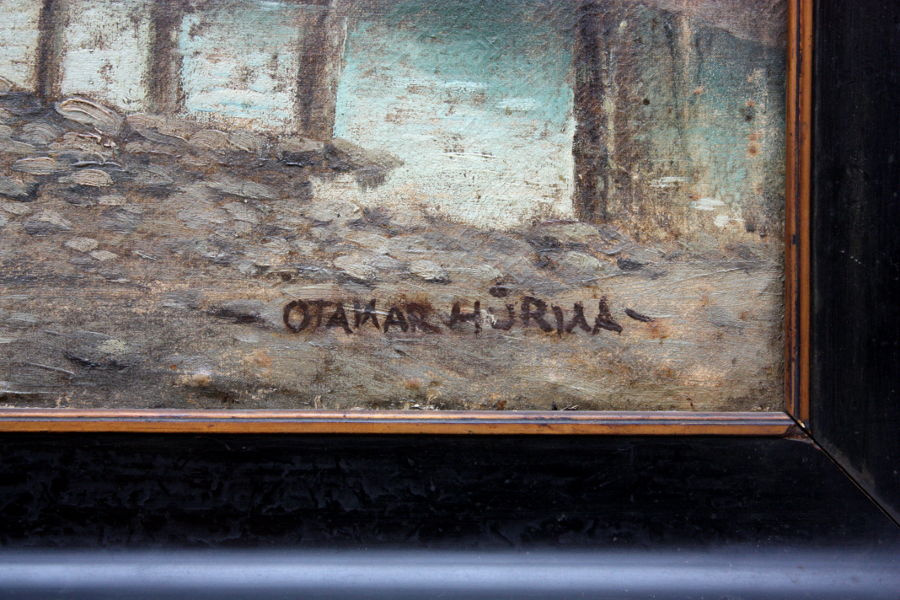 Otakar Hůrka 1889, olej plátno, obraz XXXL 84,5 x 104,5 cm - 2