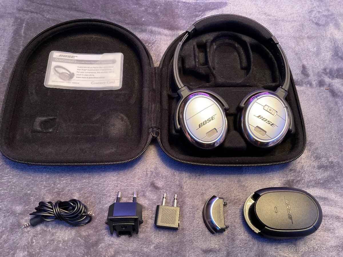 Bose QuietComfort 3 použité-stav výborný-kabelové - 2