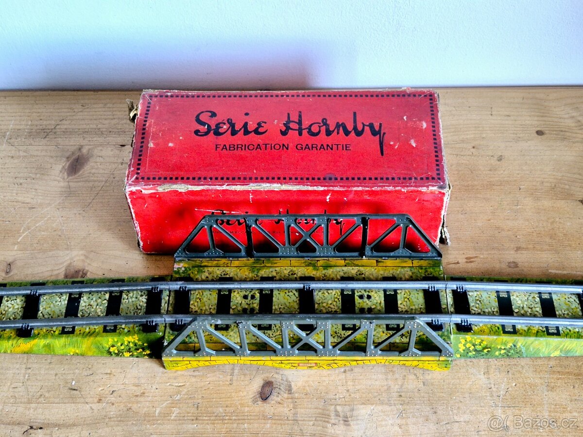 Vláčky - viadukt, Hornby, No1, Francie, 1930, pro rozchod 0 - 2