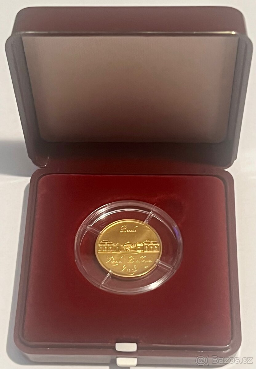 zlatá 2000kč zámek Buchlovice,2003,bk, jenom 2500ks - 2