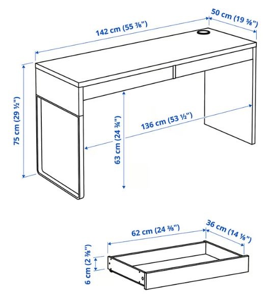 Psací stůl MICKE, IKEA - 2