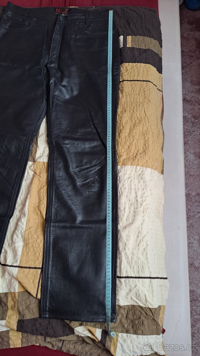 PÁNSKÉ NOVÉ KOŽENÉ KALHOTY PRODÁM - 2