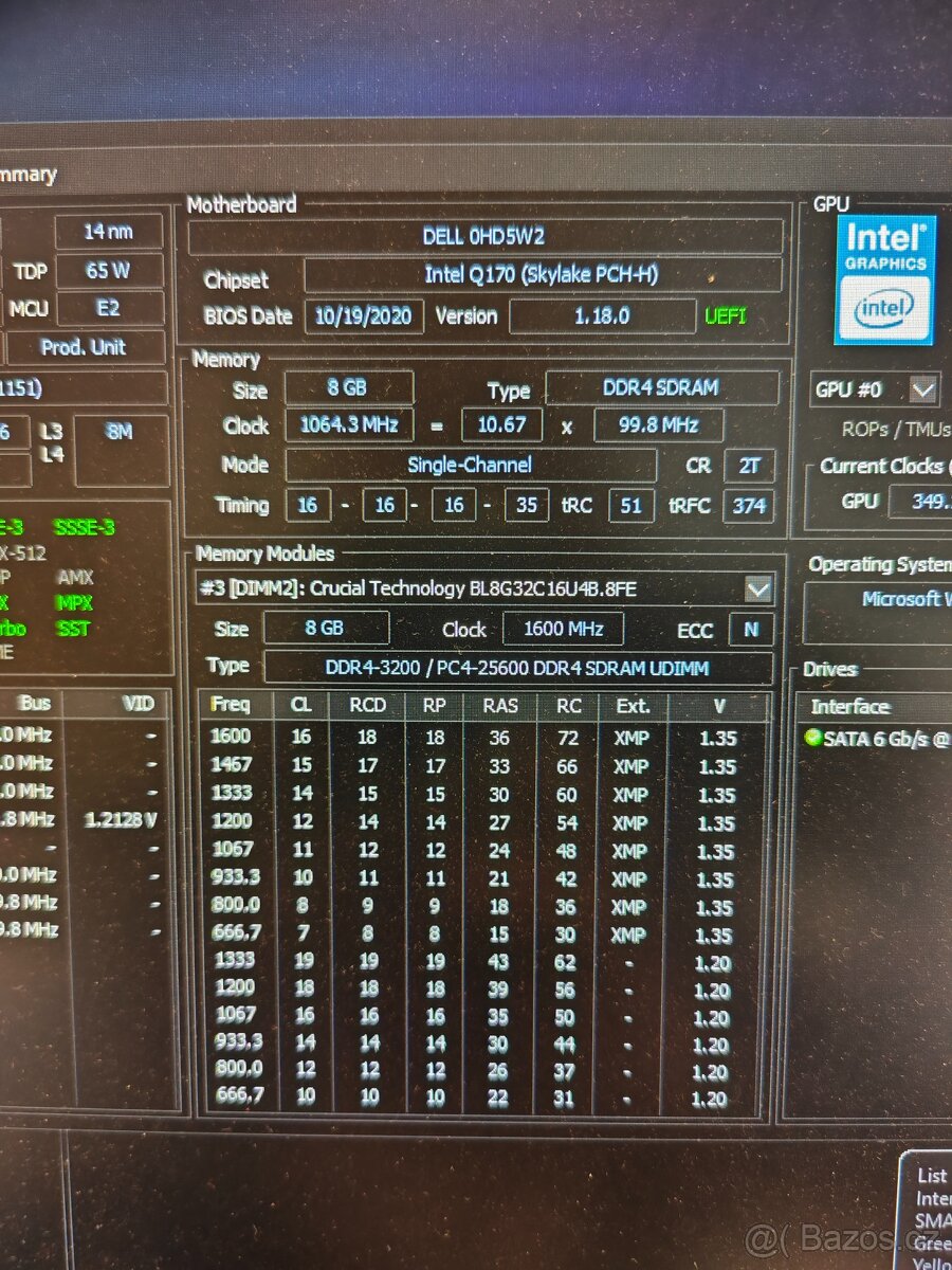 ≣ 16GB DDR4 CRUCIAL - 2
