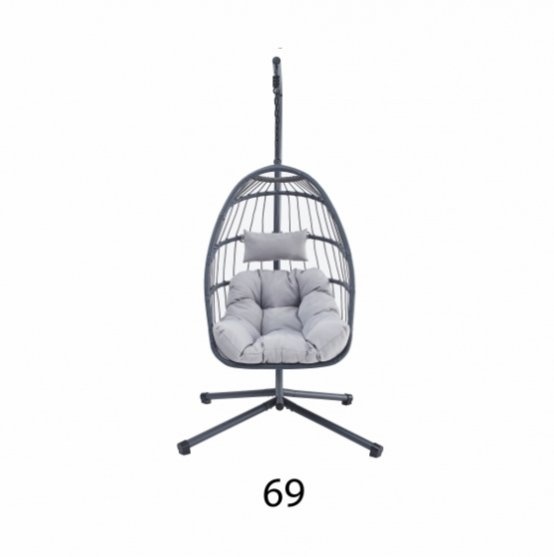 Závěsné křeslo (houpačka) šedá barva - 2