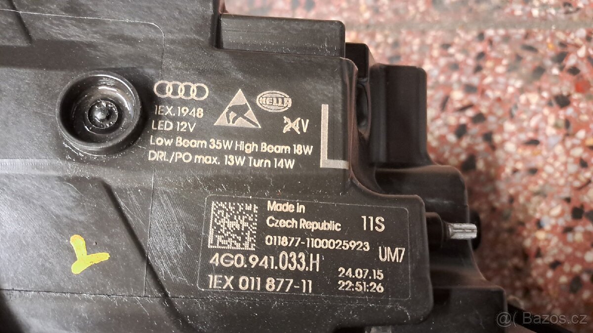Prodám LP světlomet Audi A6 C7 4G0.931.033.H - 2