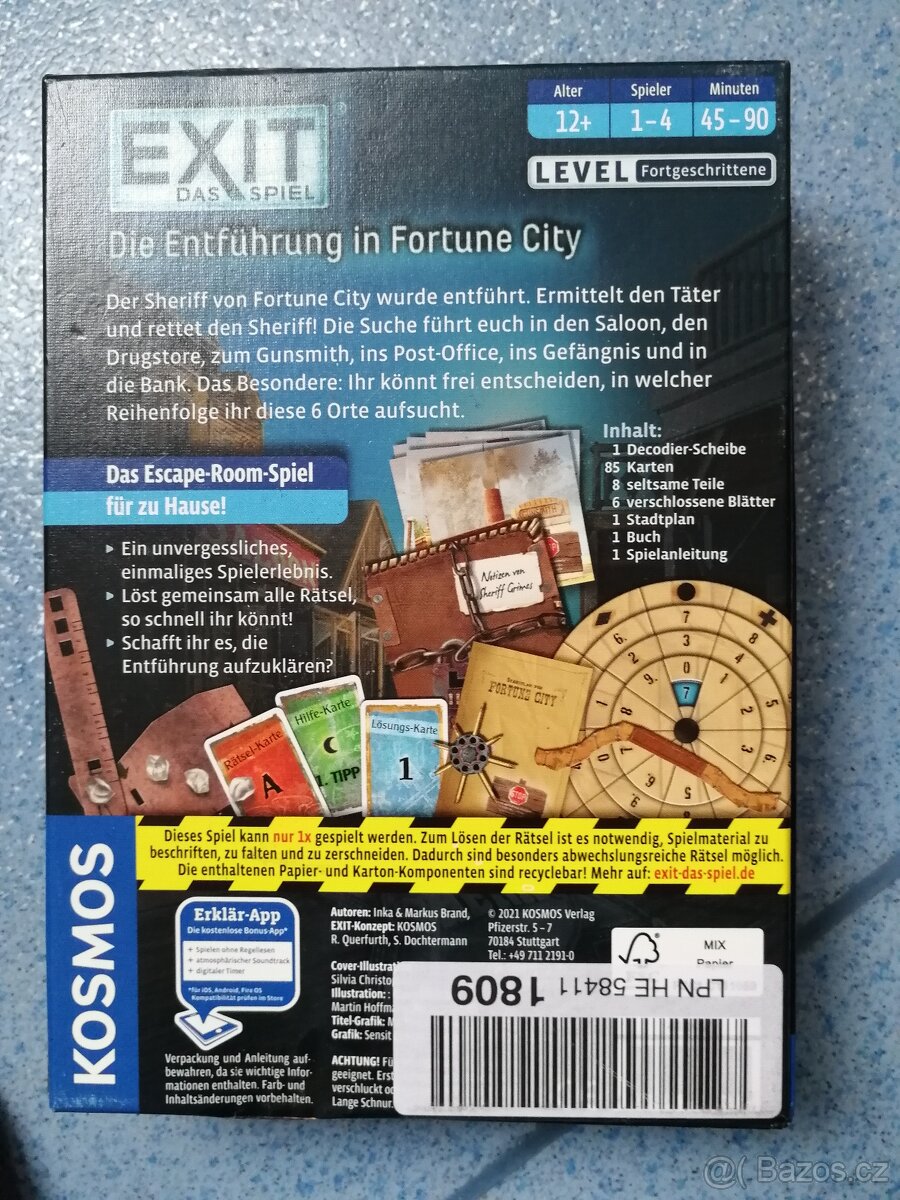Únikovka Exit Die entfuhrung in Fortune city DE - 2