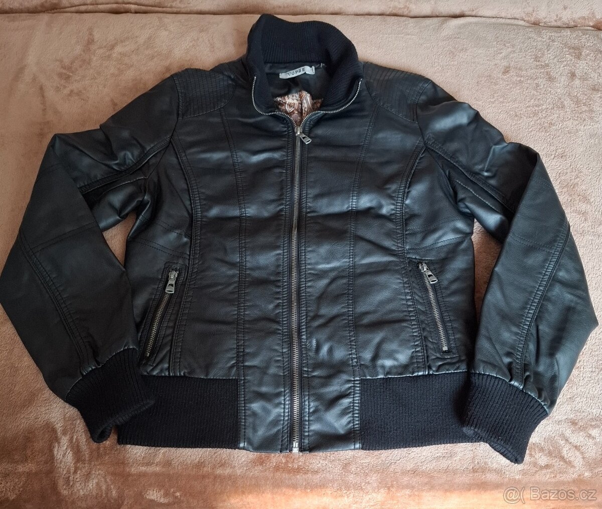Koženková bunda dámská. - 2