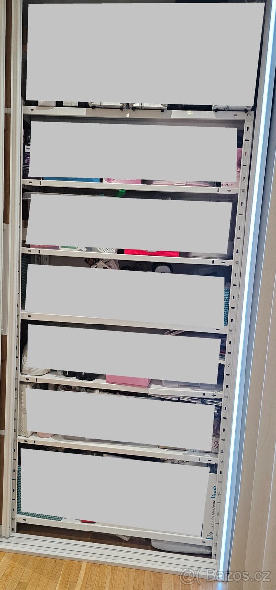 Kovové regály - bílé - 2