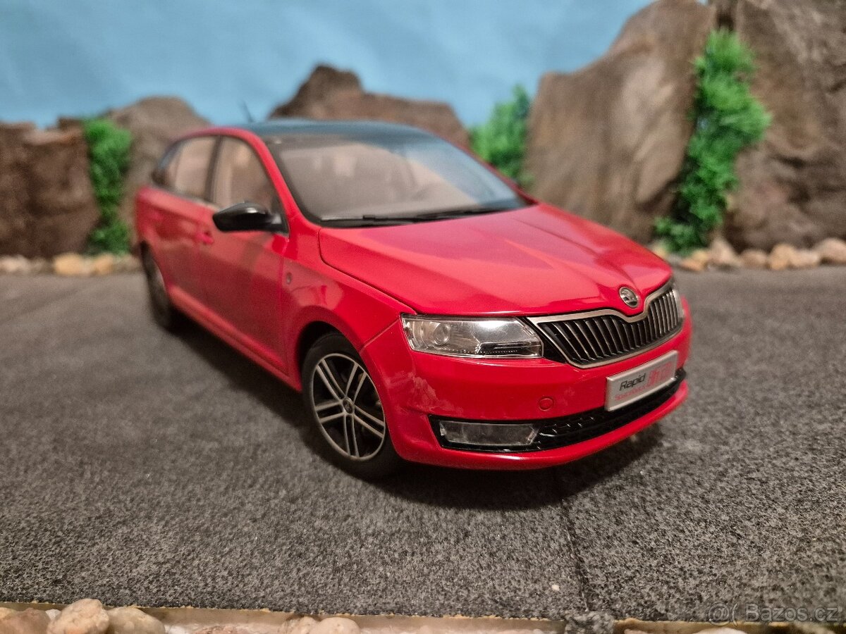 Prodám model 1:18 Škoda Rapid Spaceback - 2