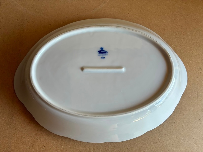 Porcelánová mísa – cibulák Thun - 2