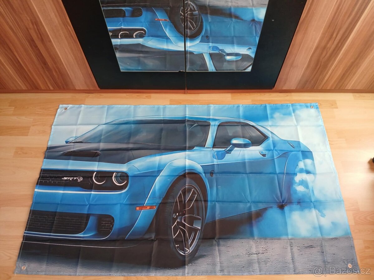 Vlajky Dodge Challenger, Viper, Ford Raptor - 2