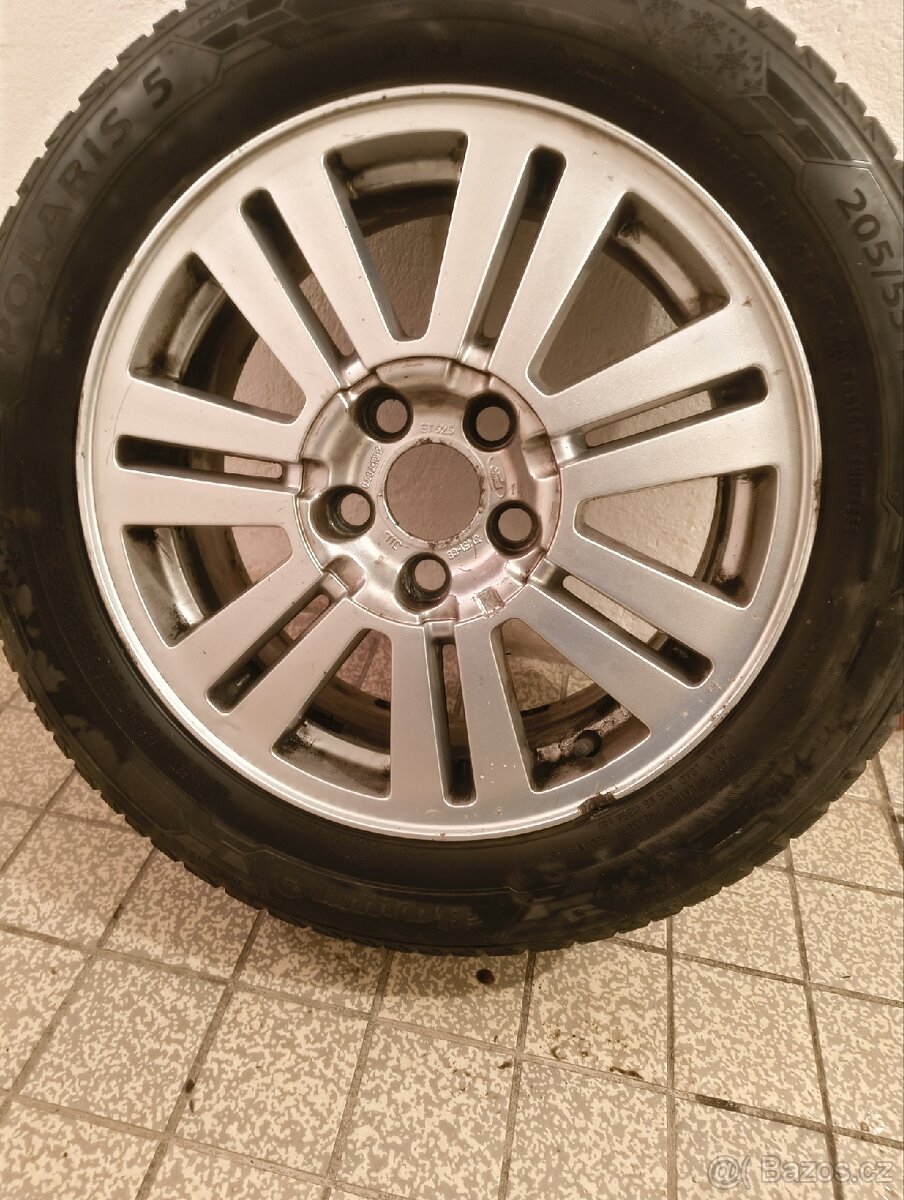 ALU kola 16" Ford 5x108 zimní pneu Barum Polaris 5 205/55/1 - 2