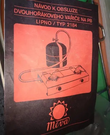 Retro dvoj vařič plynový - 2