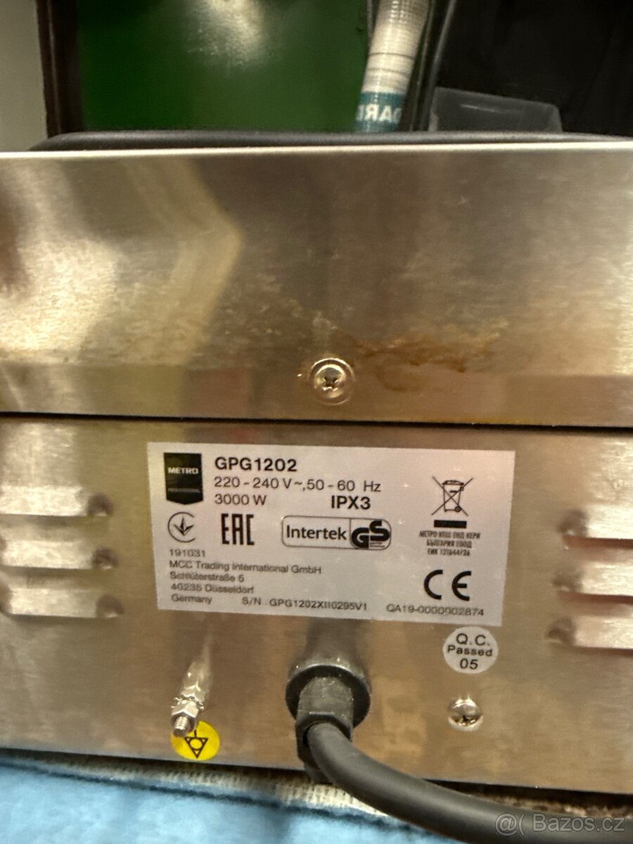 Profesionální kontaktní gril METRO GPG1202 - 2