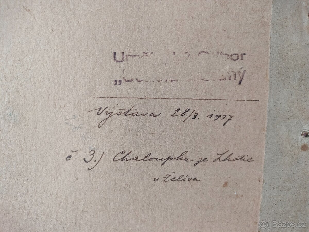 Krajinomalba s venkovskou chalupou - 2