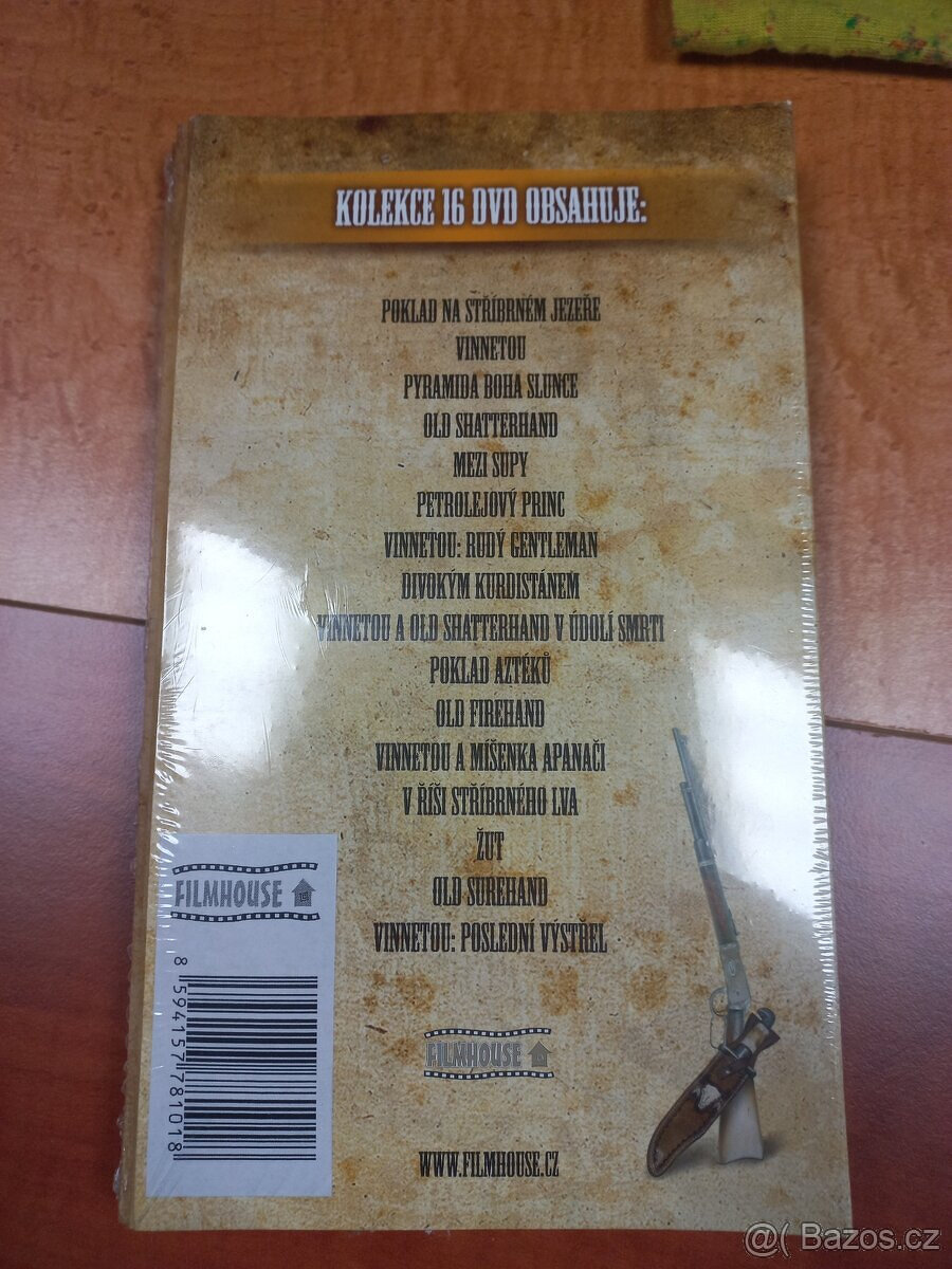 DVD kolekce 16 filmů Hrdinové románů K. Maye - nové - 2